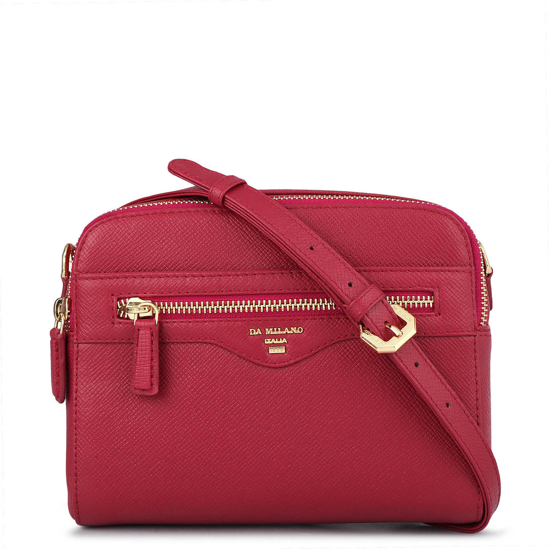 Small Franzy Leather Sling - Plumberry