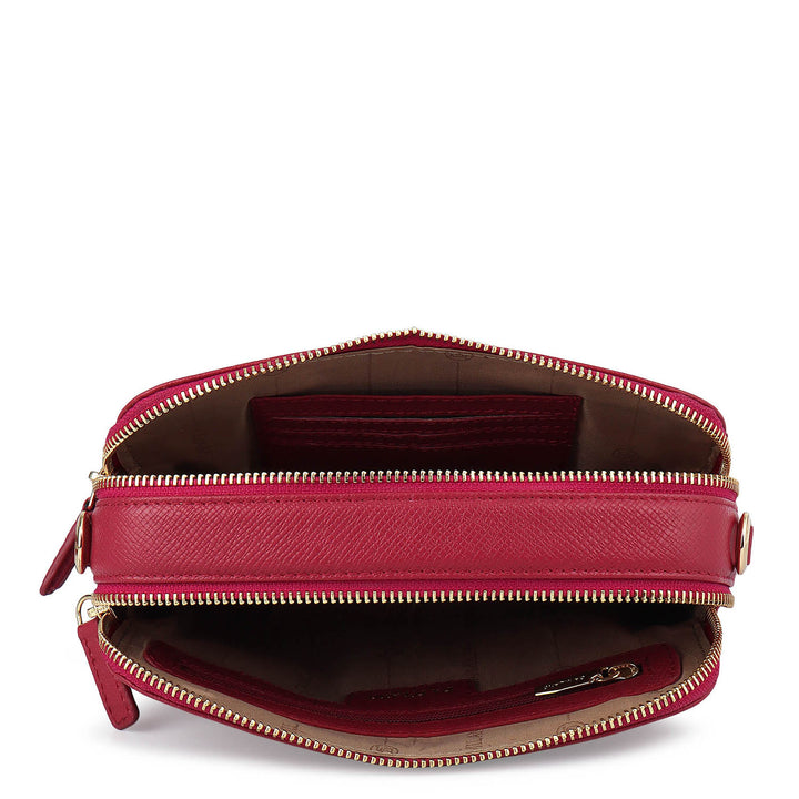 Small Franzy Leather Sling - Plumberry