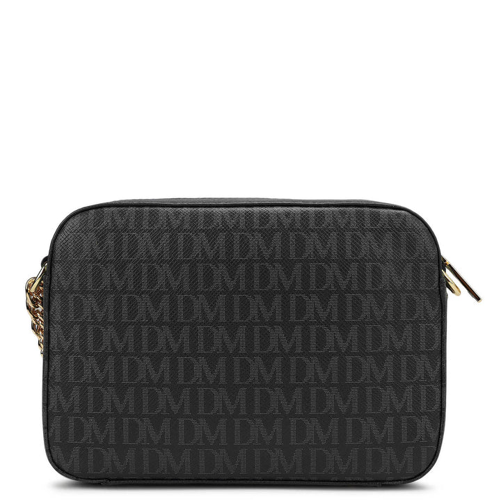 Small Monogram Leather Sling Bag - Black