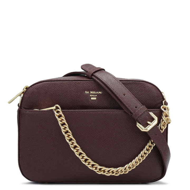 Small Franzy Leather Sling - Wine