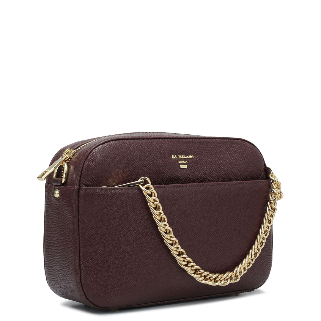 Small Franzy Leather Sling - Wine