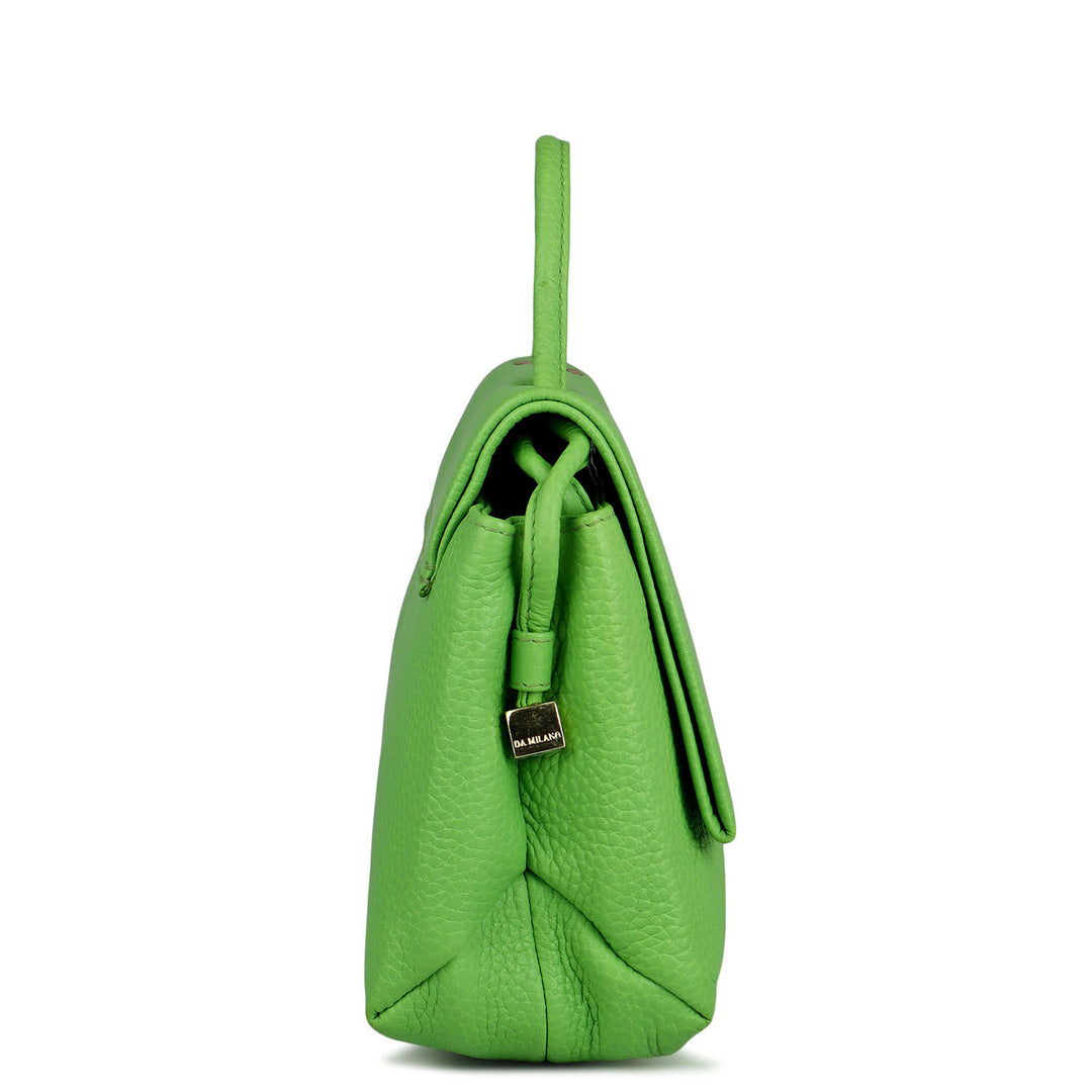 Small Wax Leather Sling - Slime