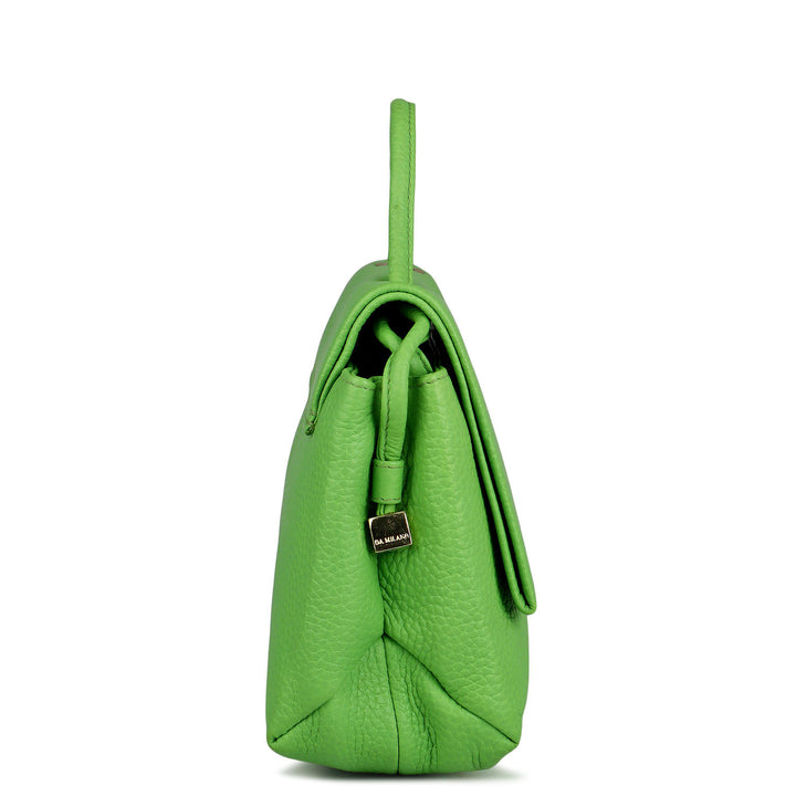 Small Wax Leather Sling - Slime