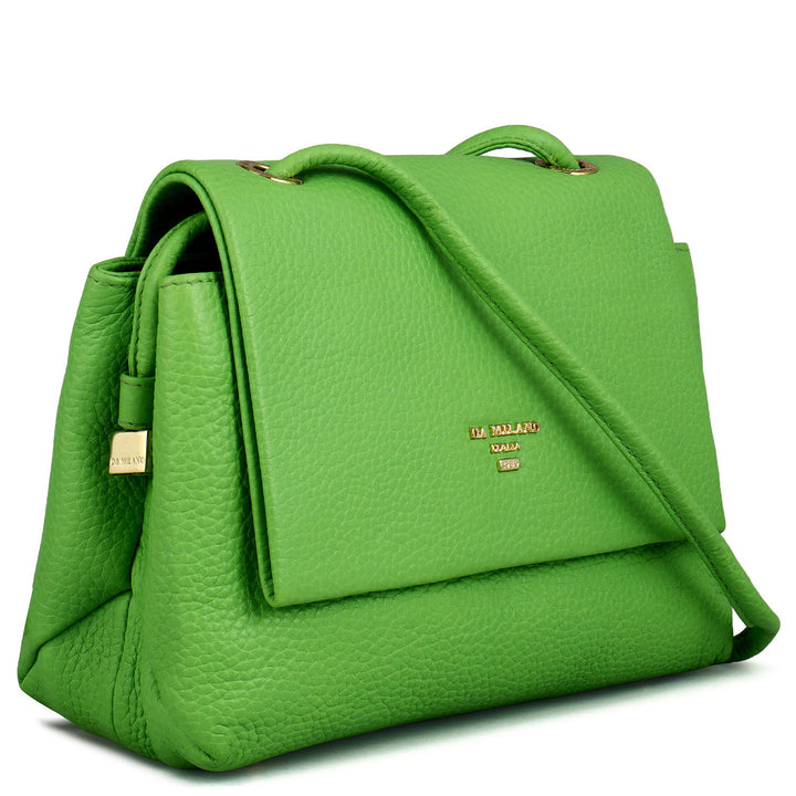 Small Wax Leather Sling - Slime