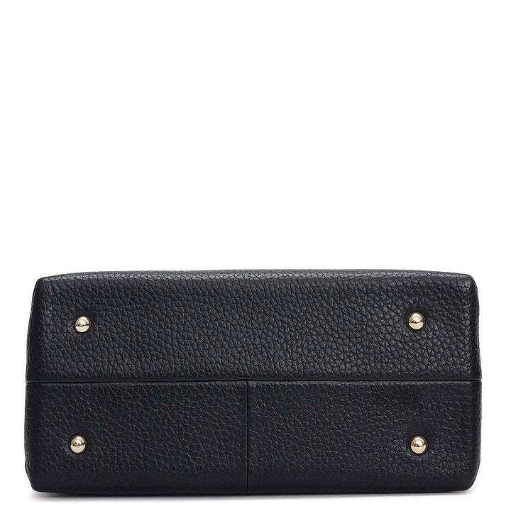 Small Wax Leather Sling - Black