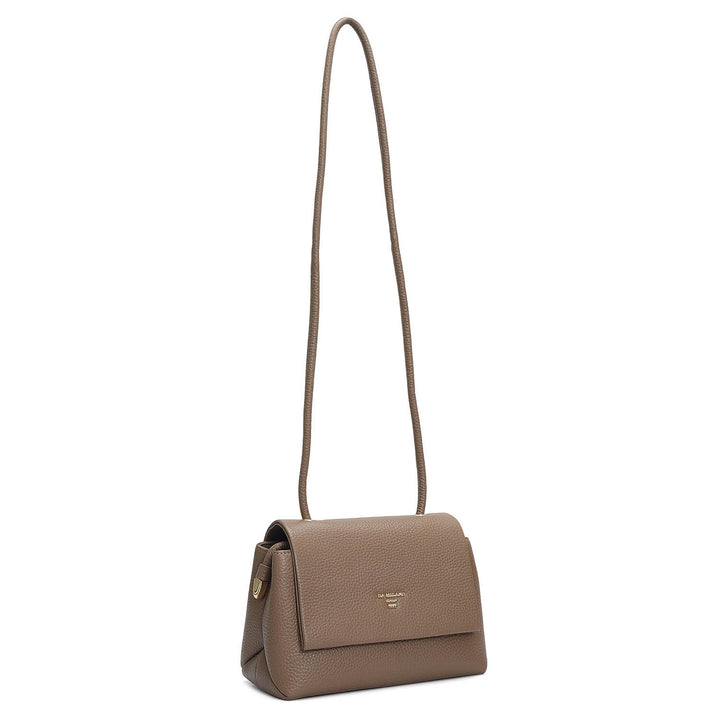 Small Wax Leather Sling - Greyish Taupe