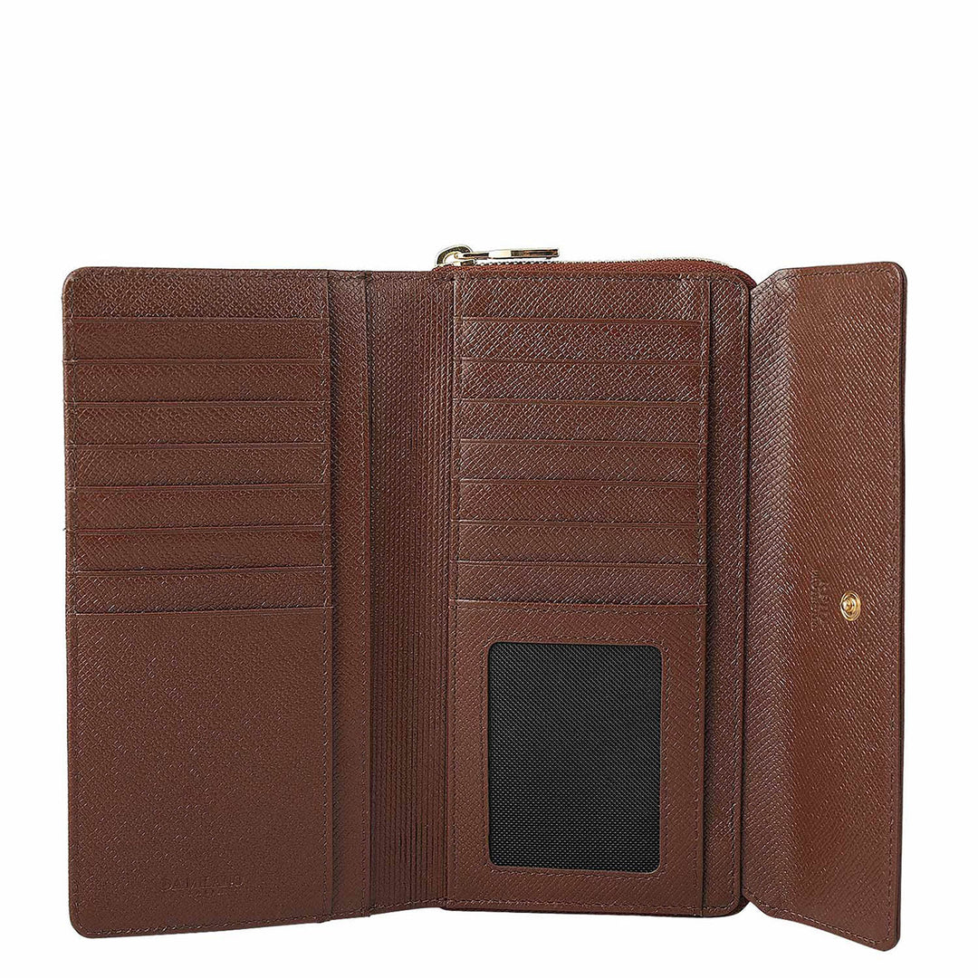 Croco Leather Ladies Wallet - Date