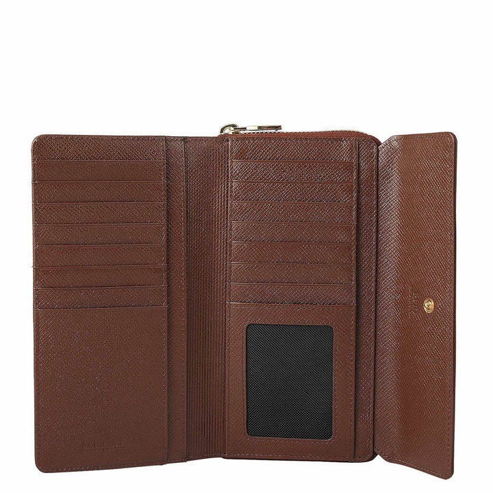 Croco Leather Ladies Wallet - Date