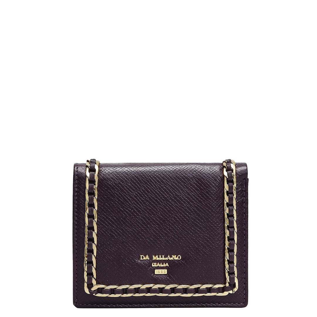 Franzy Leather Ladies Sling Wallet - Grapevine