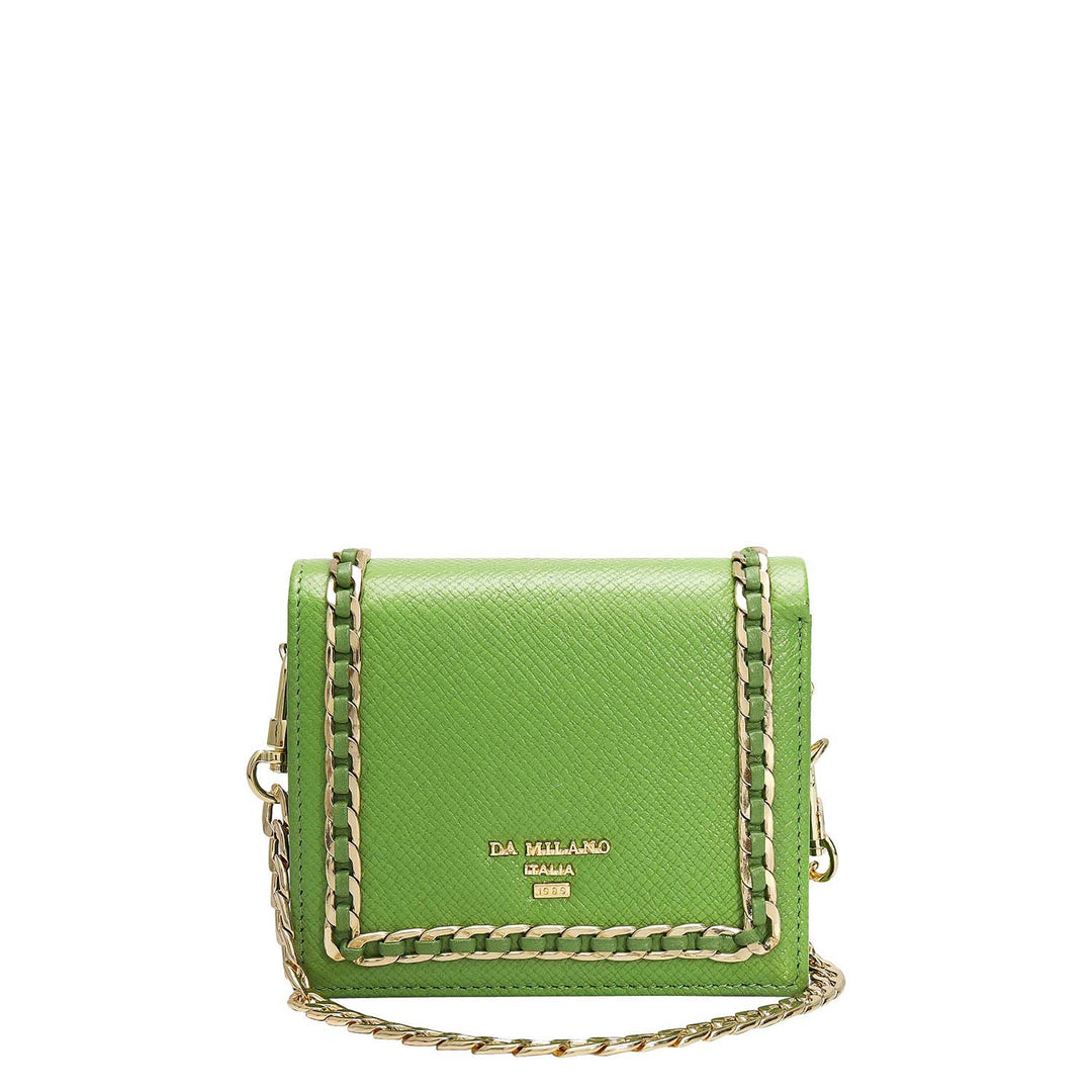 Franzy Leather Ladies Sling Wallet - Kiwi