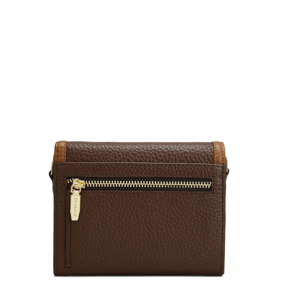 Wax Leather Ladies Wallet - Espresso