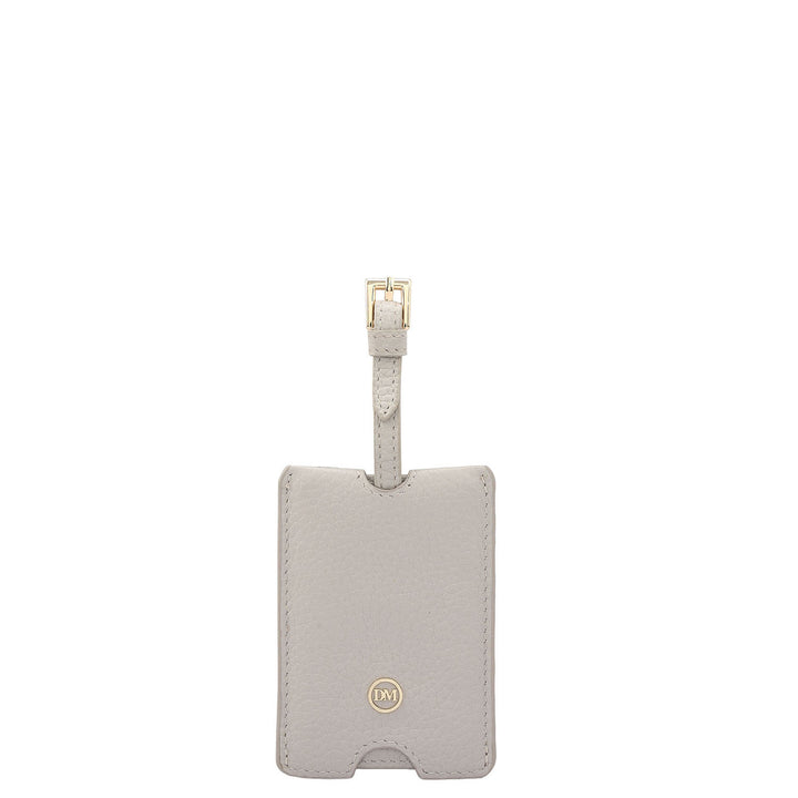 Wax Leather Luggage Tag - Khaki