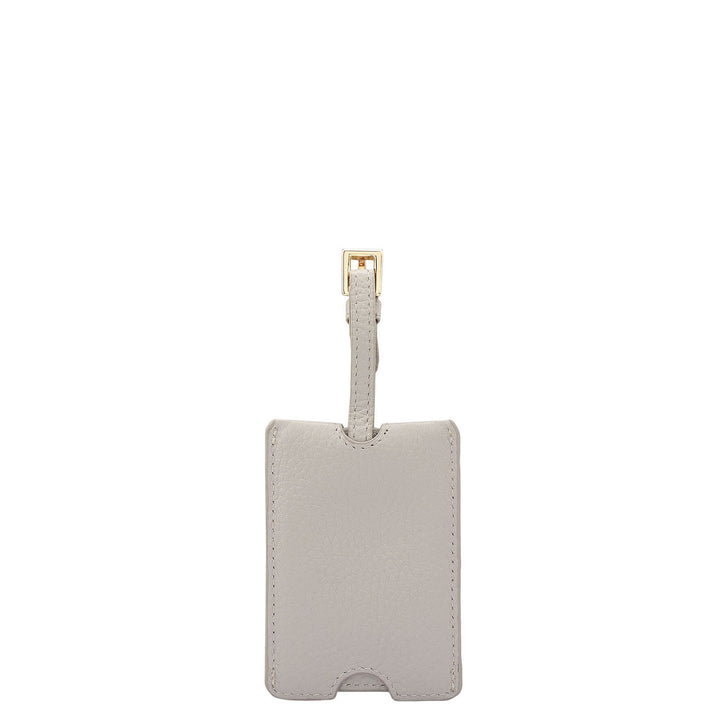 Wax Leather Luggage Tag - Khaki