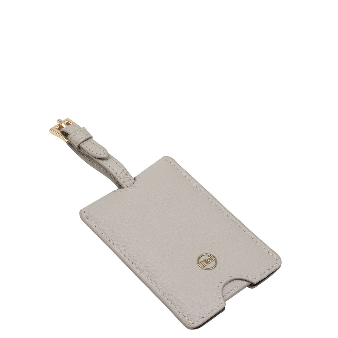 Wax Leather Luggage Tag - Khaki