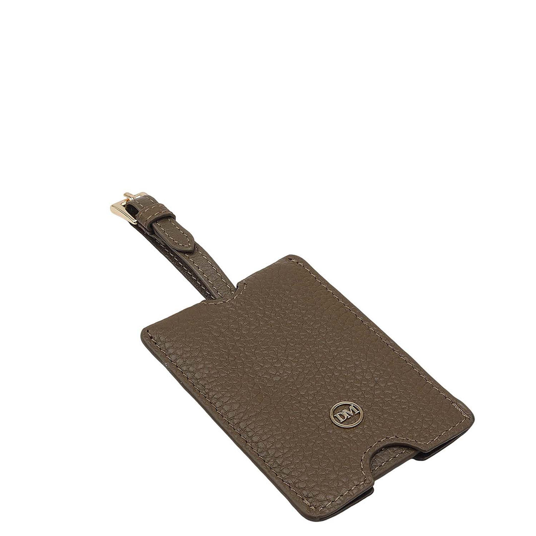 Wax Leather Luggage Tag - Moss