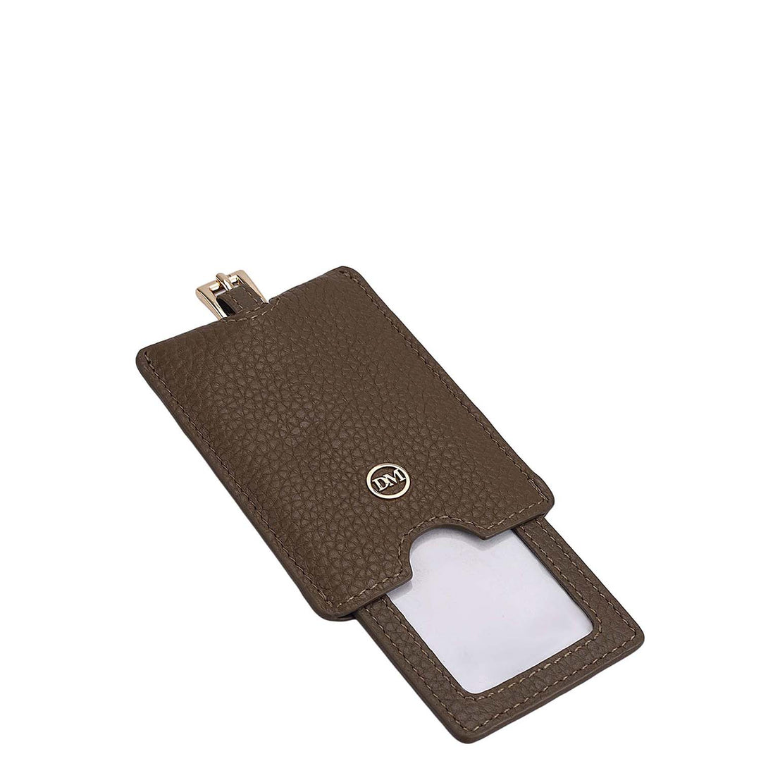 Wax Leather Luggage Tag - Moss