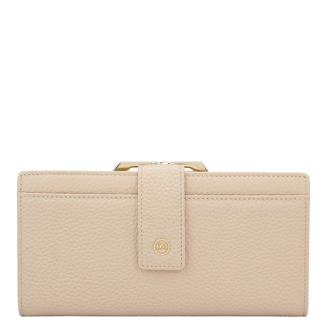 Wax Leather Ladies Wallet - Dove
