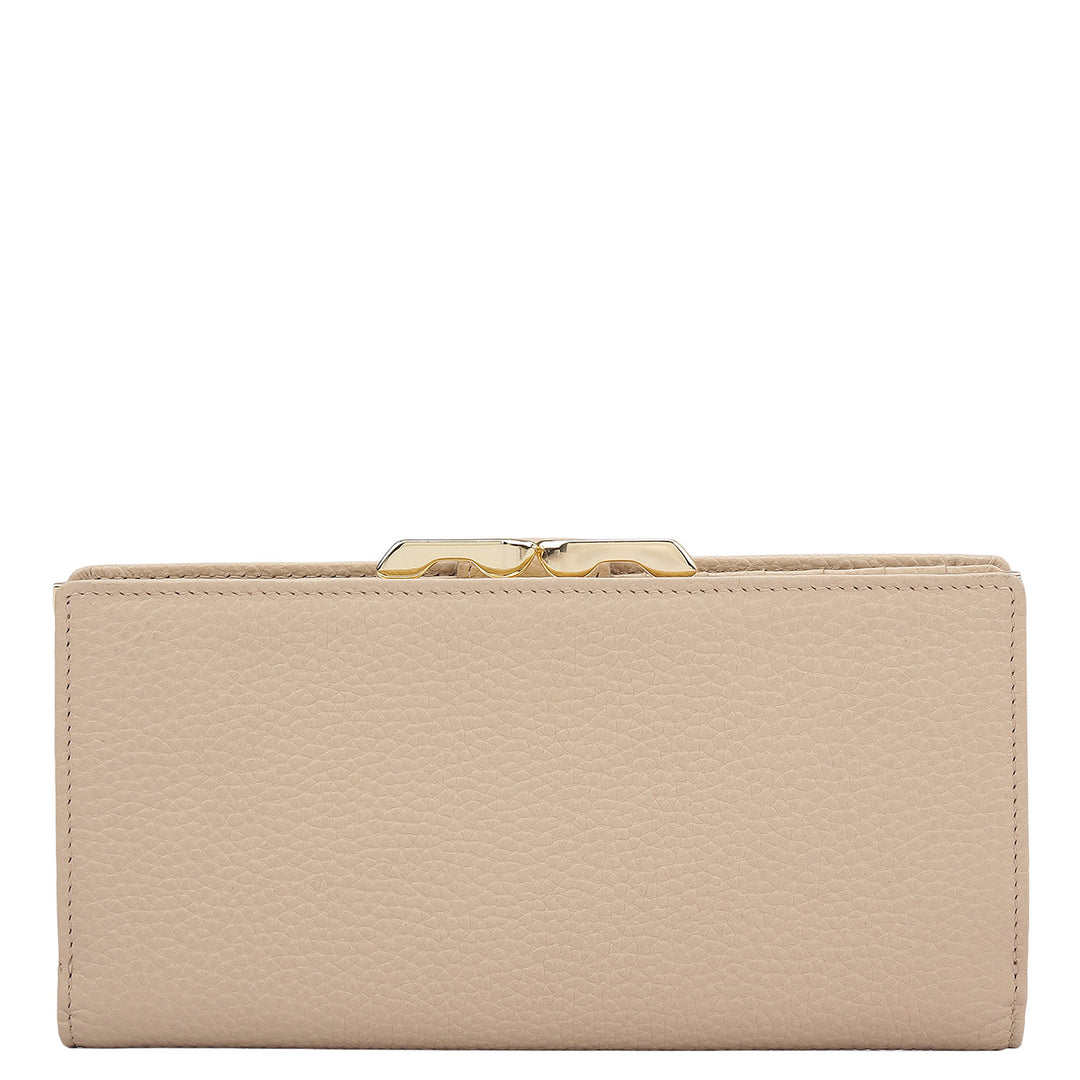 Wax Leather Ladies Wallet - Dove