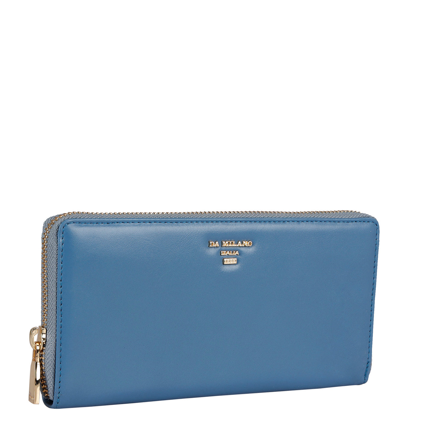 Plain Leather Ladies Wallet - Blue