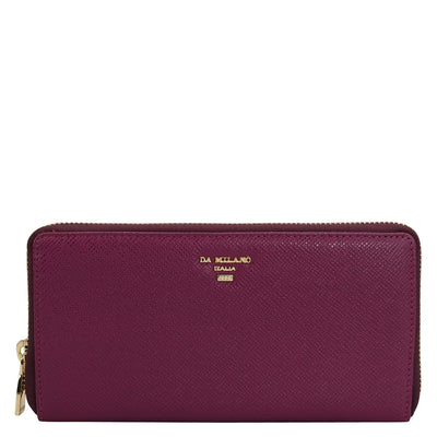 Franzy Leather Ladies Wallet - Orchid