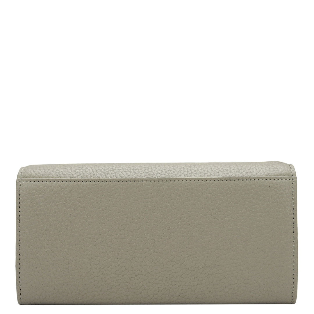 Wax Leather Ladies Wallet - Khaki