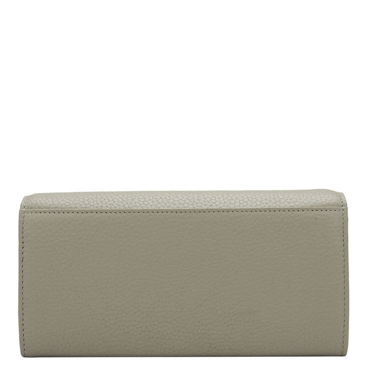 Wax Leather Ladies Wallet - Khaki