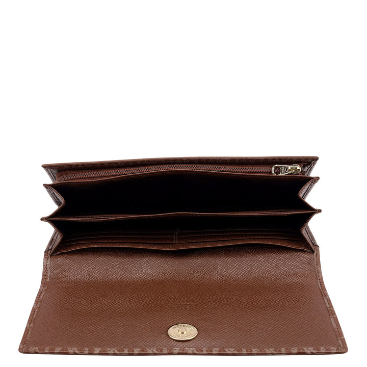 Monogram Leather Ladies Wallet - Date