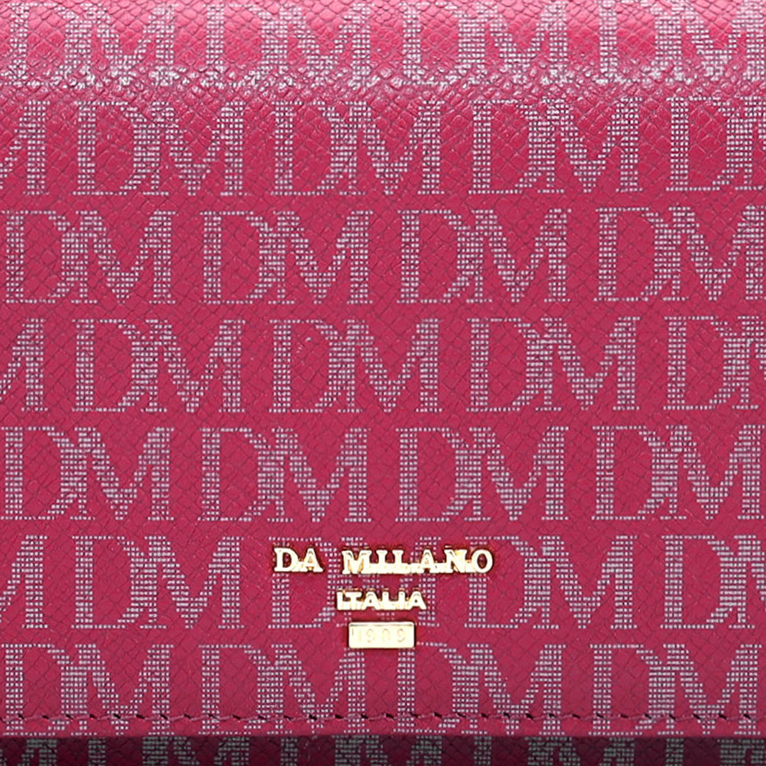 Monogram Leather Ladies Wallet - Plumberry