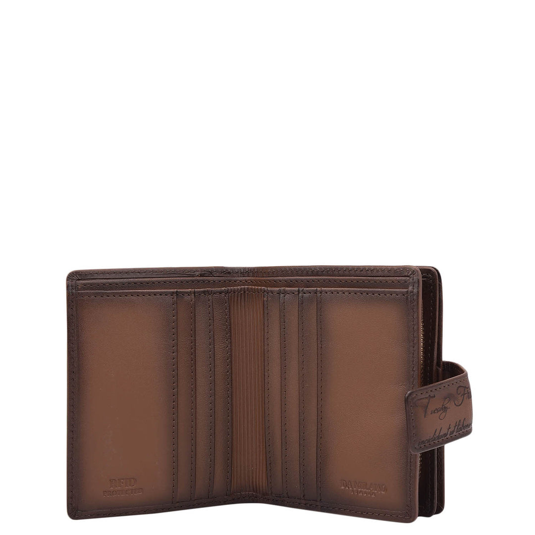 Signato Leather Ladies Wallet - Cognac