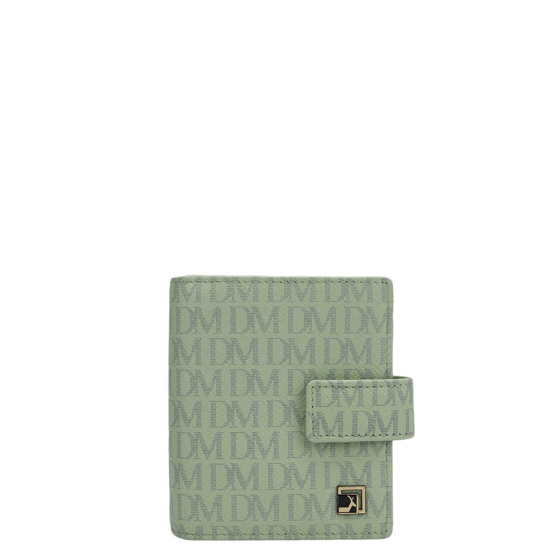 Monogram Leather Ladies Wallet - Mint