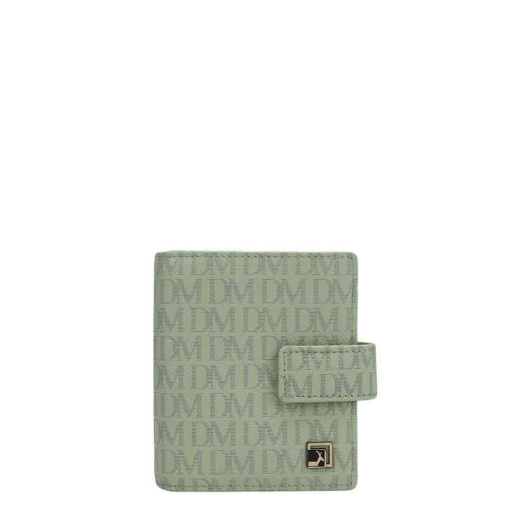 Monogram Leather Ladies Wallet - Mint