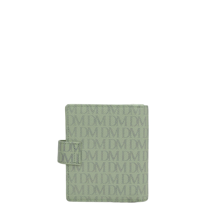 Monogram Leather Ladies Wallet - Mint