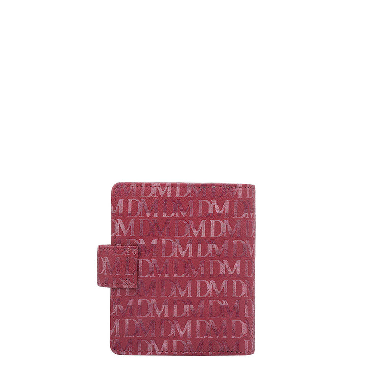 Monogram Leather Ladies Wallet - Plumberry