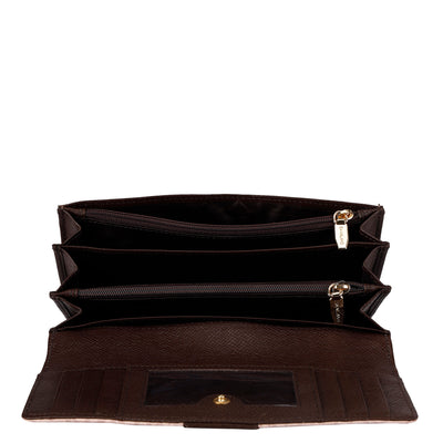 Monogram Leather Ladies Wallet - Blush