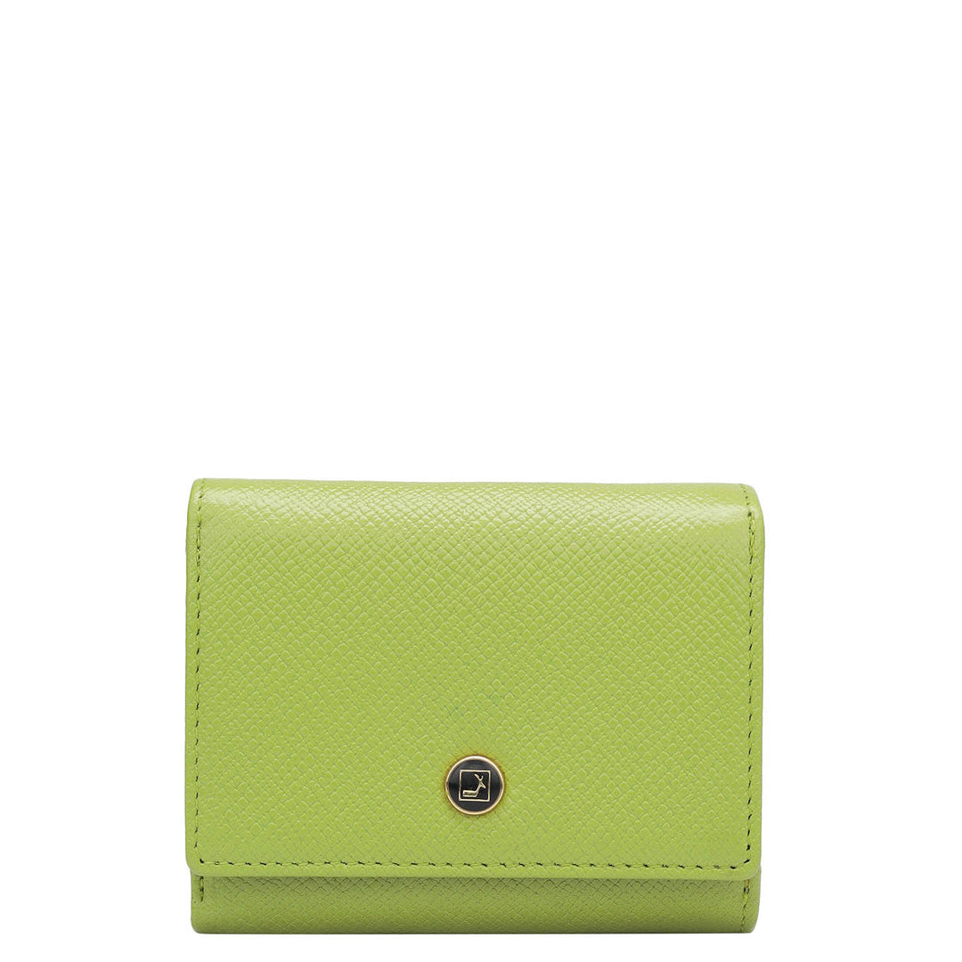 Franzy Leather Ladies Wallet - Lime