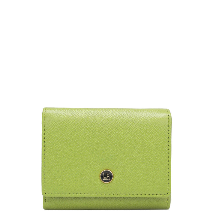 Franzy Leather Ladies Wallet - Lime