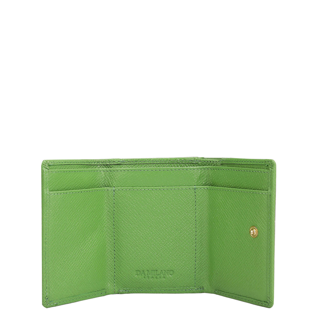 Croco Leather Ladies Wallet - Kiwi