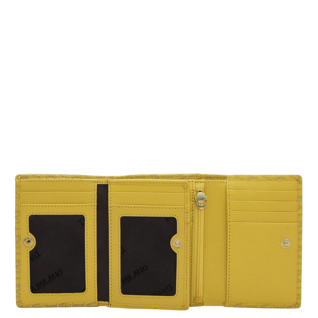 Monogram Leather Ladies Wallet - Minion