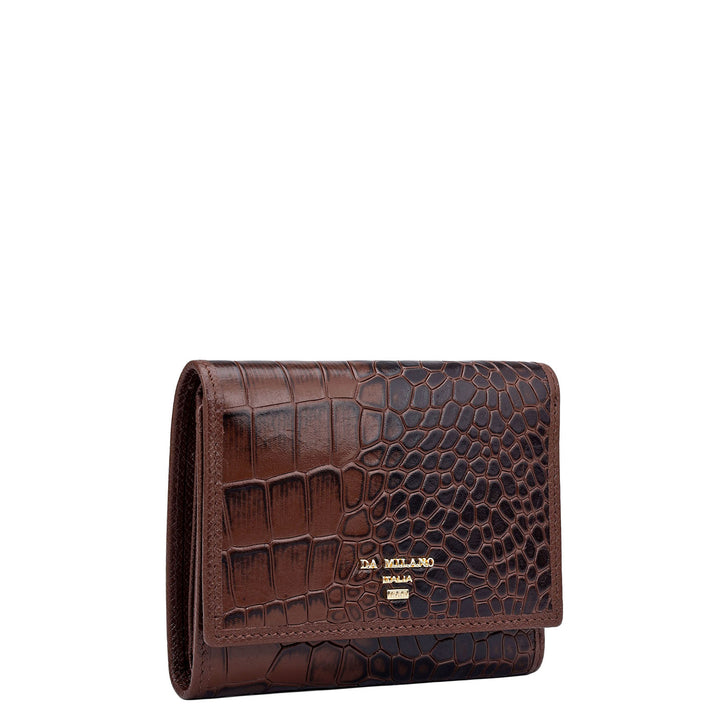 Croco Leather Ladies Wallet - Date