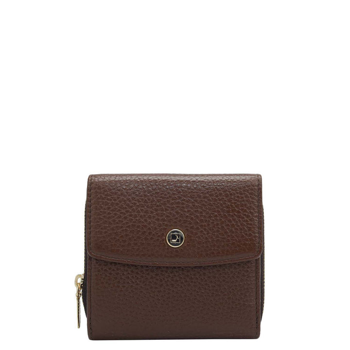 Wax Leather Ladies Wallet - Espresso