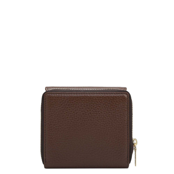 Wax Leather Ladies Wallet - Espresso