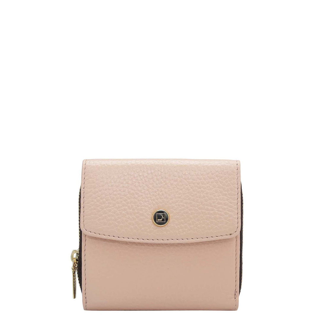Wax Leather Ladies Wallet - Feather