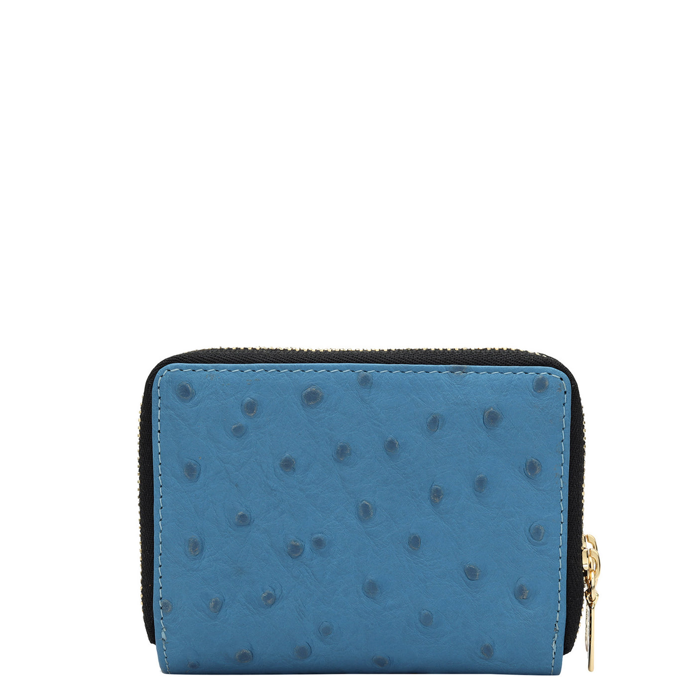 Ostrich Leather Ladies Wallet - Imp & Blue