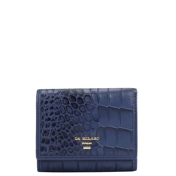 Croco Leather Ladies Wallet - Stardust