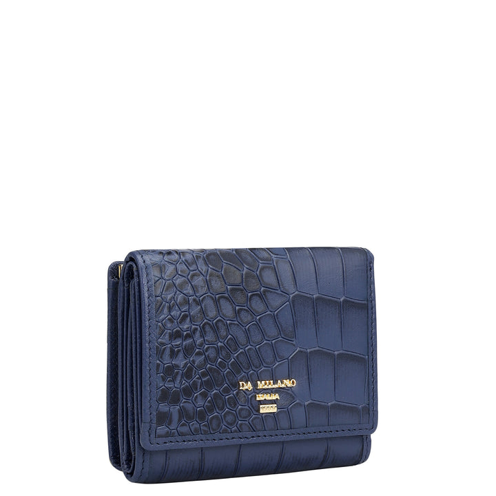 Croco Leather Ladies Wallet - Stardust