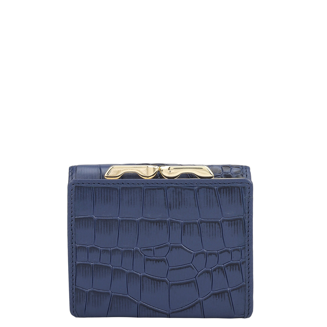 Croco Leather Ladies Wallet - Stardust