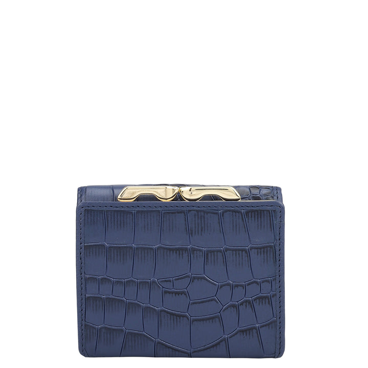 Croco Leather Ladies Wallet - Stardust