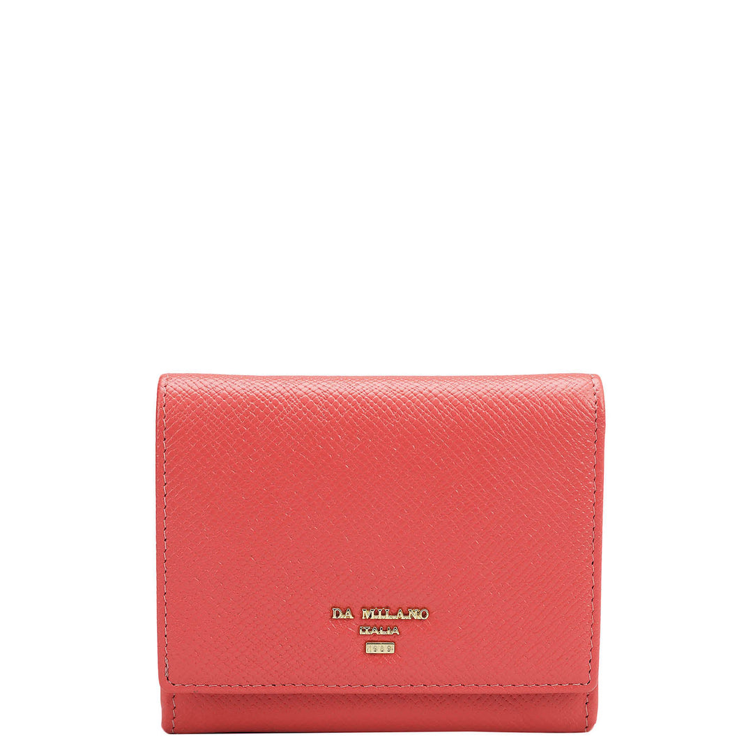 Franzy Leather Ladies Wallet - Corallo