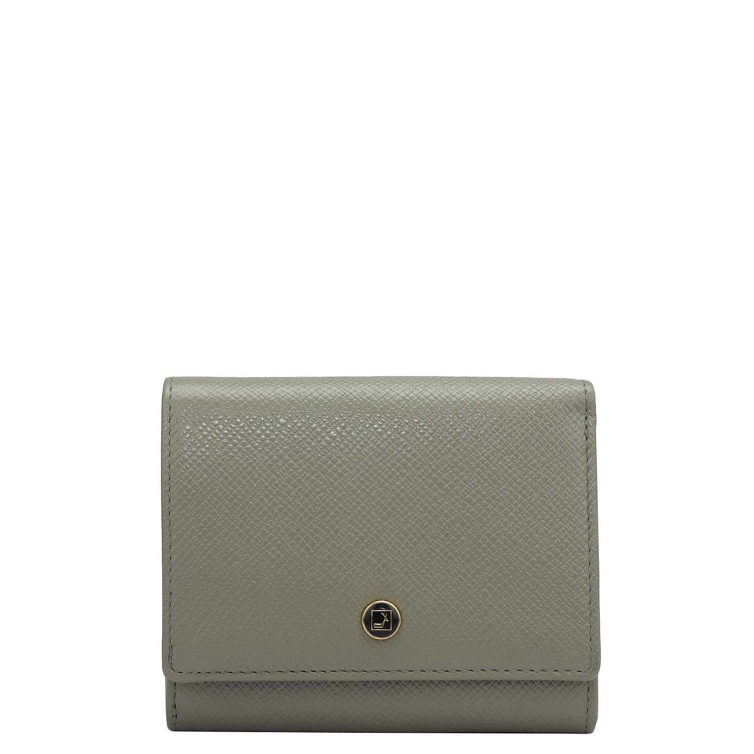 Franzy Leather Ladies Wallet - Stone Grey