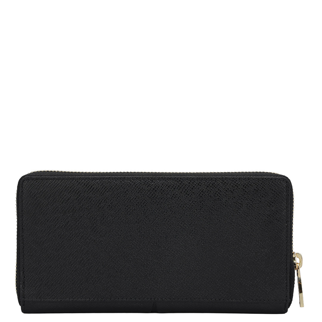 Franzy Leather Ladies Wallet - Black